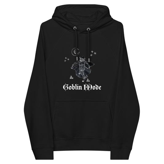 Goblin Mode Unisex eco raglan hoodie